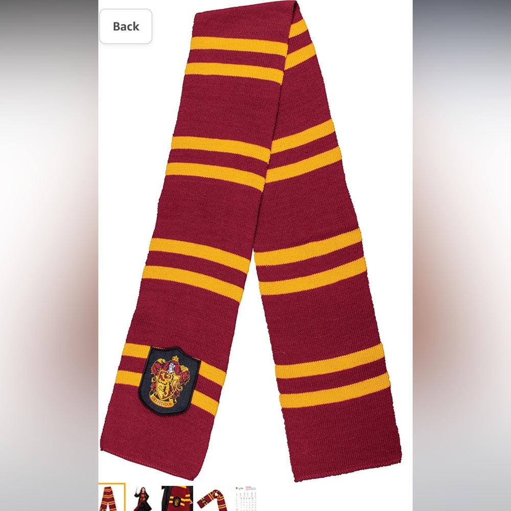 Harry Potter Kids Deluxe Gryffindor Thick knit scarf (Not just for costume) New